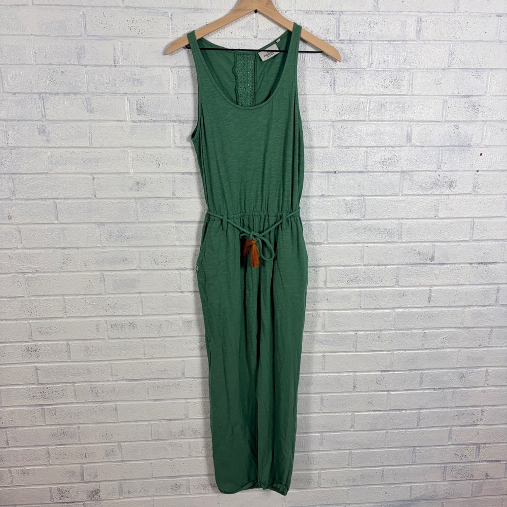 Passenger Green Sleeveless Drawstring Jumpsuit- XS